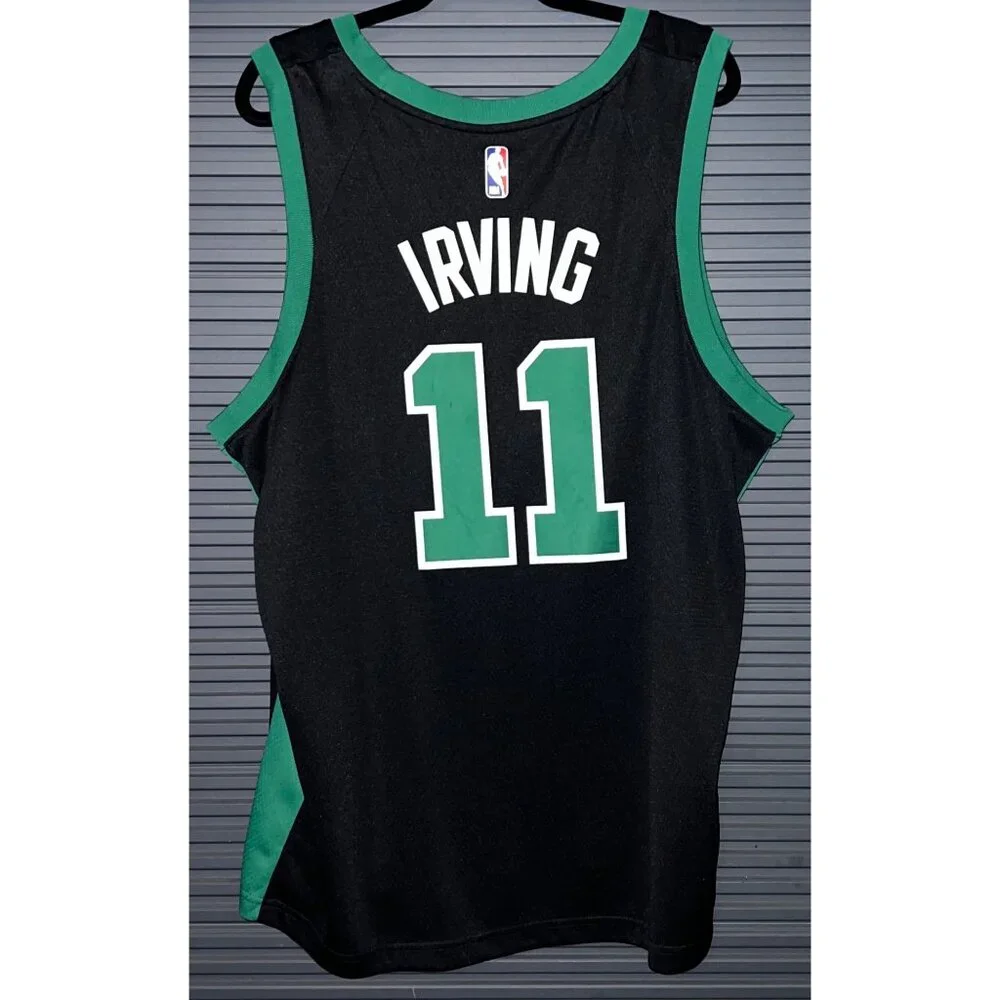 Nike Boston Celtics Kyrie Irving #11 Black Swingman Jersey Size 56 With NBA Auth